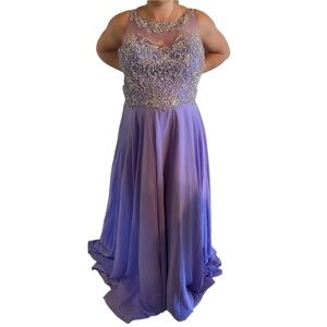 Jovani Sequin Gown Lavender
